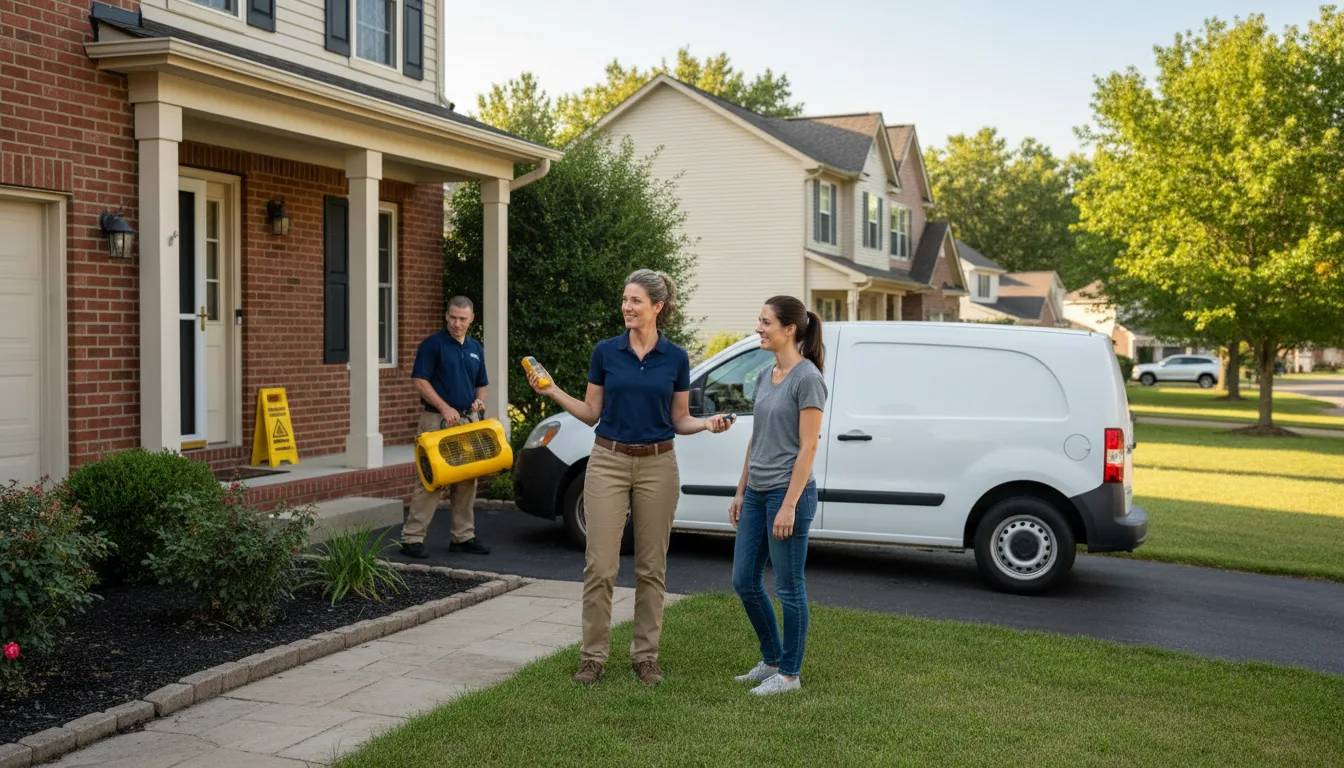Residential water damage restoration in Crete, IL